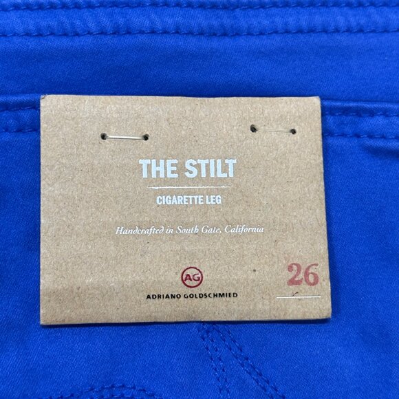 AG Adriano Goldschmeid The Stilt Cigarette Leg Jeans Womens 26 Blue NWT USA - Picture 11 of 13